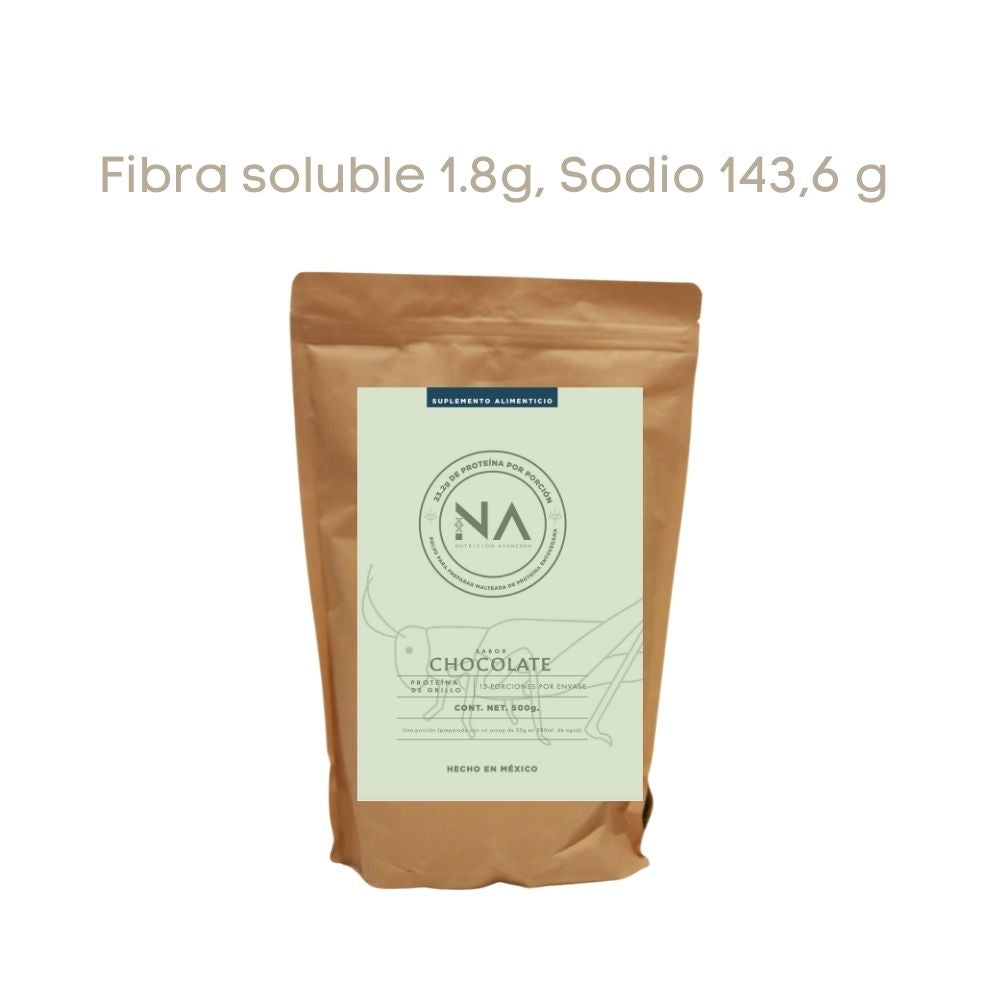 Proteìna de grillo sabor chocolate