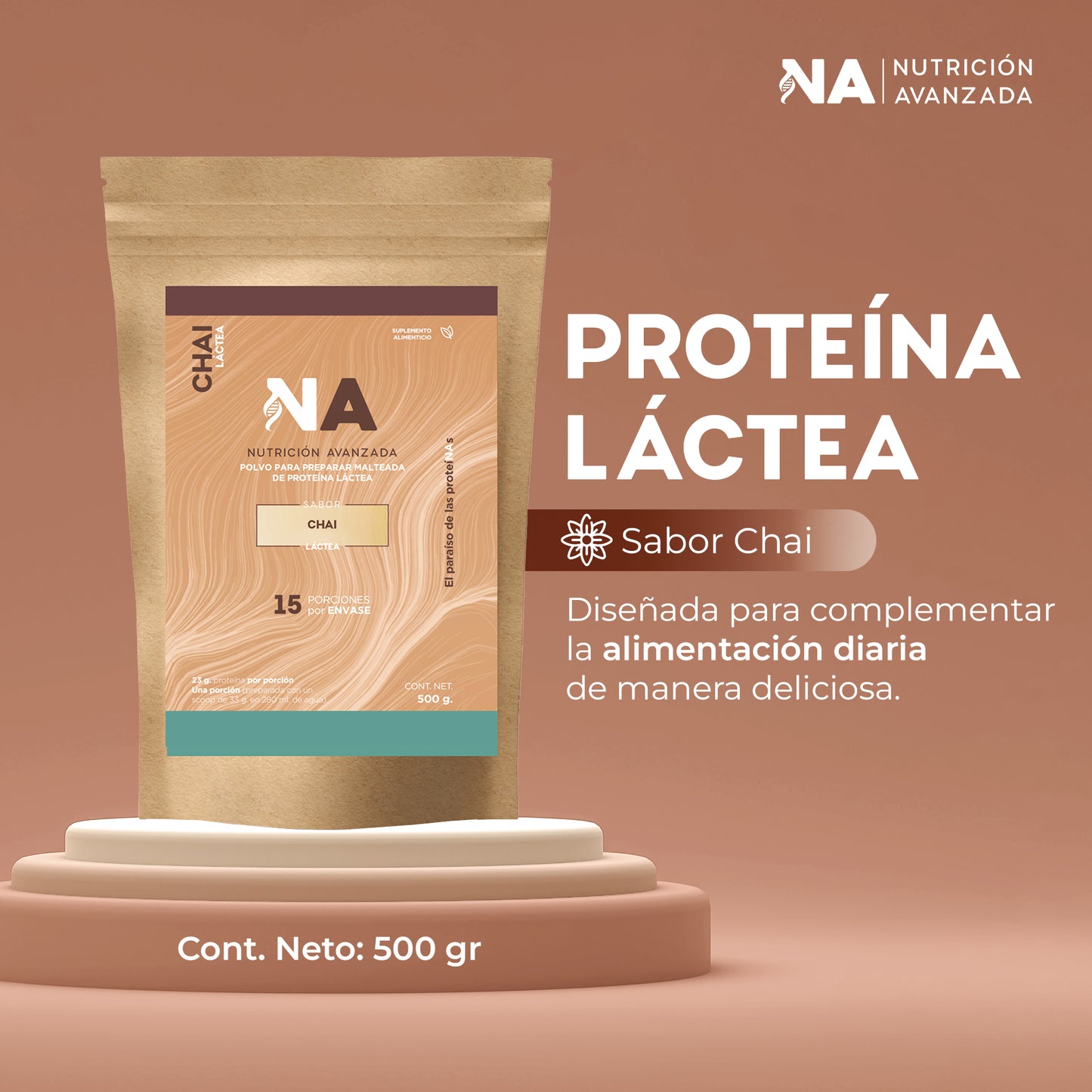 Proteína Láctea sabor Chai 500g