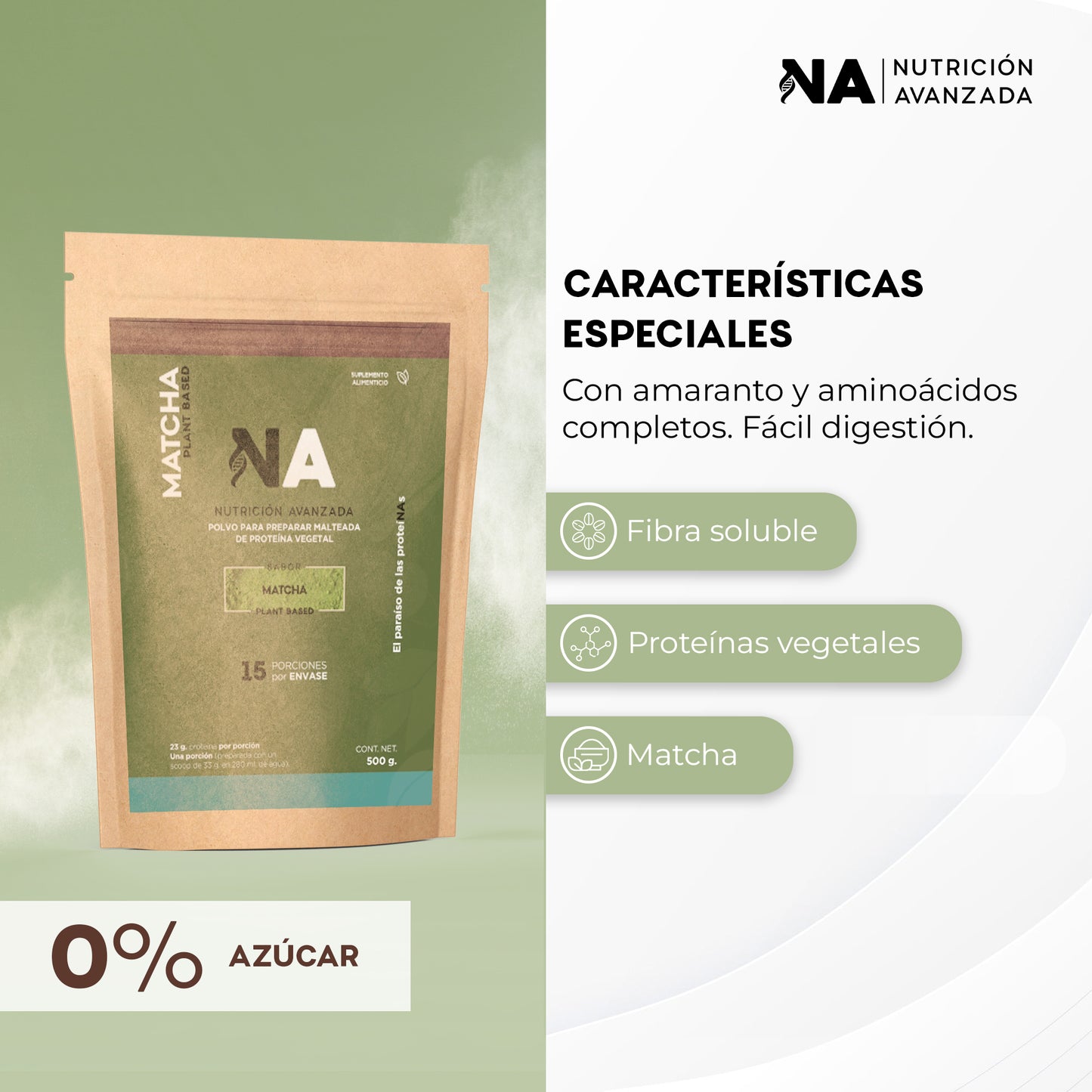 Proteína Plant Based Matcha 500g