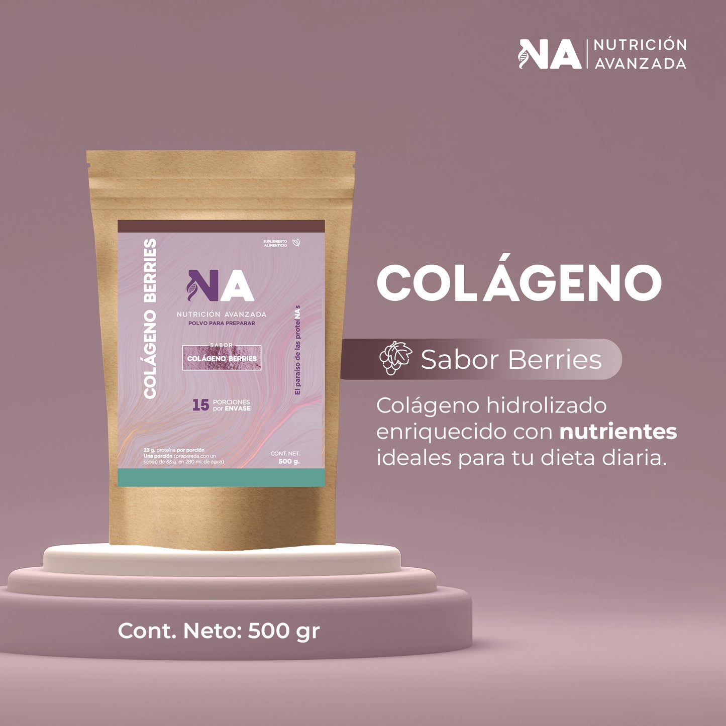 Colágeno Hidrolizado Sabor Berries