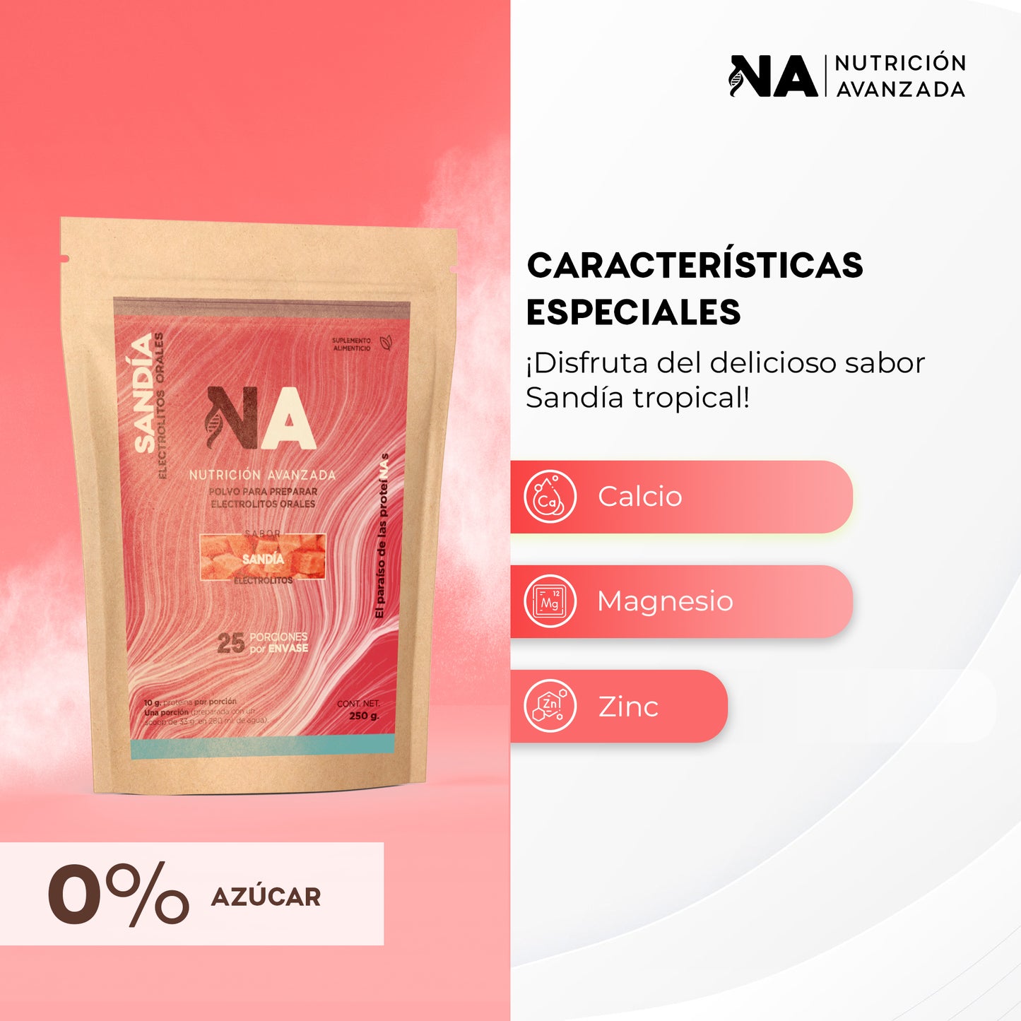 Electrolitos Orales Sabor Sandia 250g